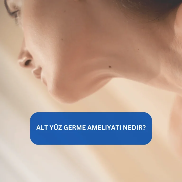 Alt Yüz Germe Ameliyatı Nedir? Çene hattı estetiği Alt yüz germe ameliyatı sonrası daha belirgin çene hattı ve sıkı cilt görünümü