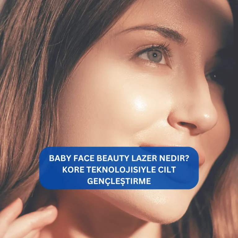 Baby Face Beauty Lazer Nedir? Kore teknolojisiyle cilt gençleştirme Baby Face Beauty lazer uygulaması sırasında yüz cildine yapılan bakım görseli