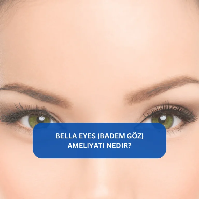 Bella Eyes (Badem Göz) Ameliyatı Nedir? Çekik kedi gözü estetiği Bella Eyes göz estetiği ameliyatı öncesi ve sonrası farkı gösteren görsel