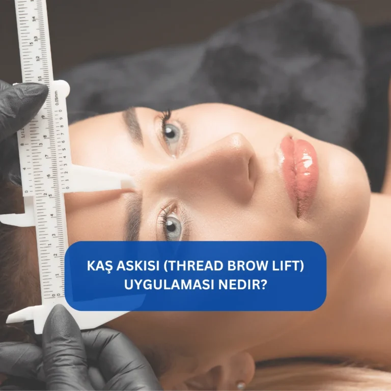 Kaş Askısı (Thread Brow Lift) Uygulaması Nedir? İple kaş kaldırma tekniği Kaş askısı ameliyatı sonrası göz ve kaş bölgesindeki estetik değişimi gösteren görsel