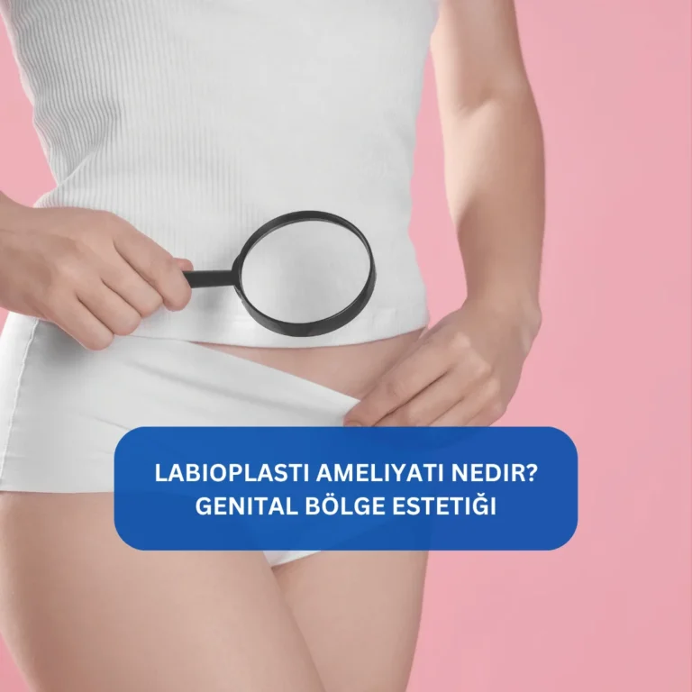 Labioplasti ameliyatı ile iç dudak küçültme estetiğini anlatan görsel