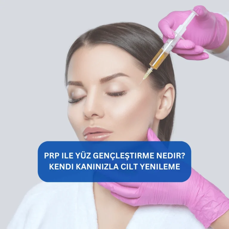PRP ile Yüz Gençleştirme Nedir? Kendi kanınızla cilt yenileme PRP tedavisiyle yüz gençleştirme uygulaması esnasında alınan kan ve enjeksiyon süreci görseli